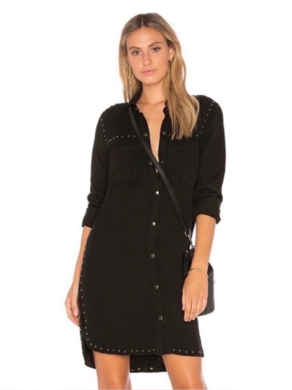 Rails Bowie Black Shirt Dress